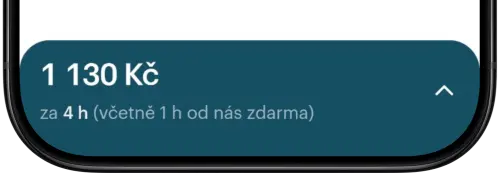 Ukázka ceny aplikace